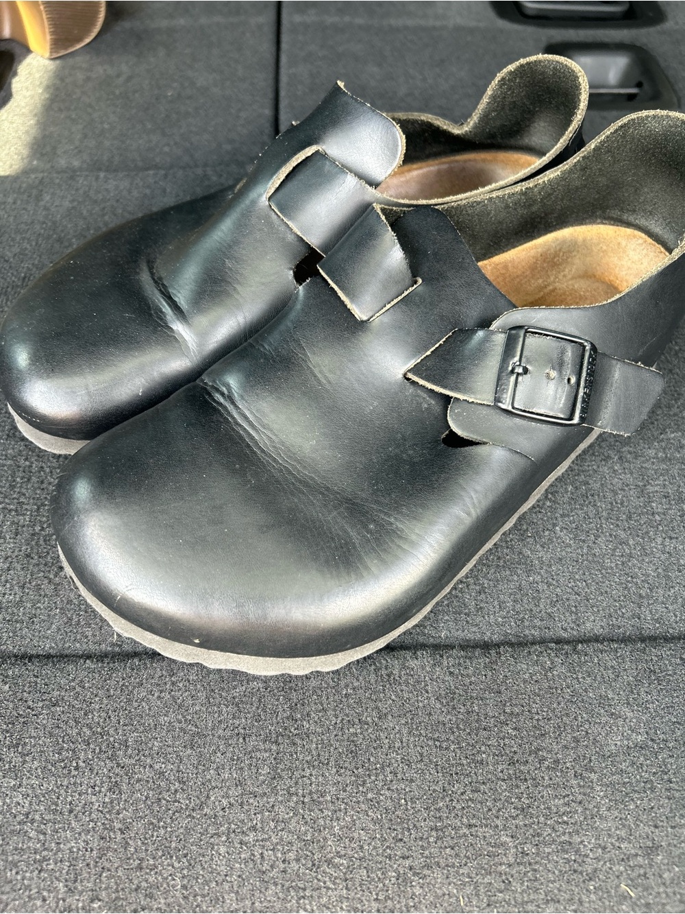 Black Birkenstock London Oil Women’s Sandals